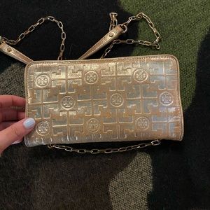 Tory Burch gold crossbody